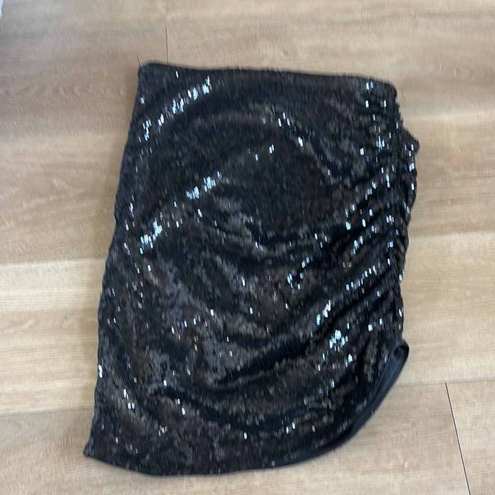 Black Sequin Skirt